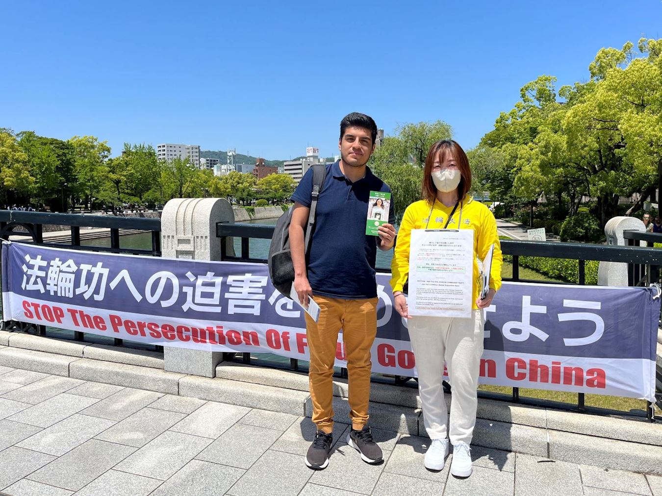 '图8:墨西哥的男士表示要学法轮功'