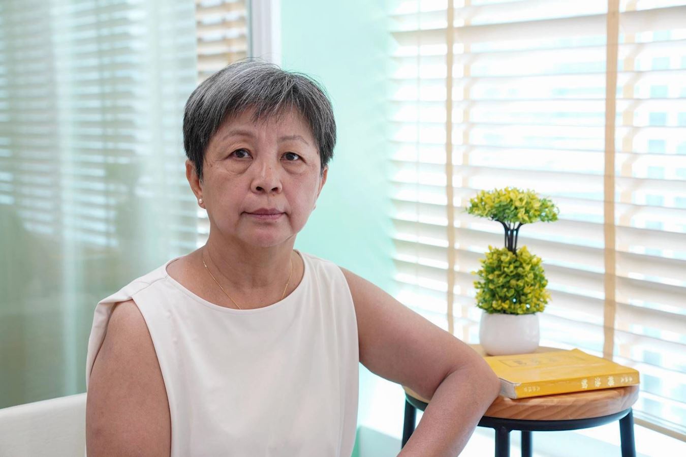'图1:新学员刘太太表示,背诵《转法轮》让她在碰到矛盾与磨难时,师父的法理可以指导自己处理事情,也会在人生逆境中走出来。'