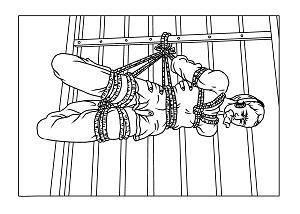 '中共酷刑示意图:约束衣'
