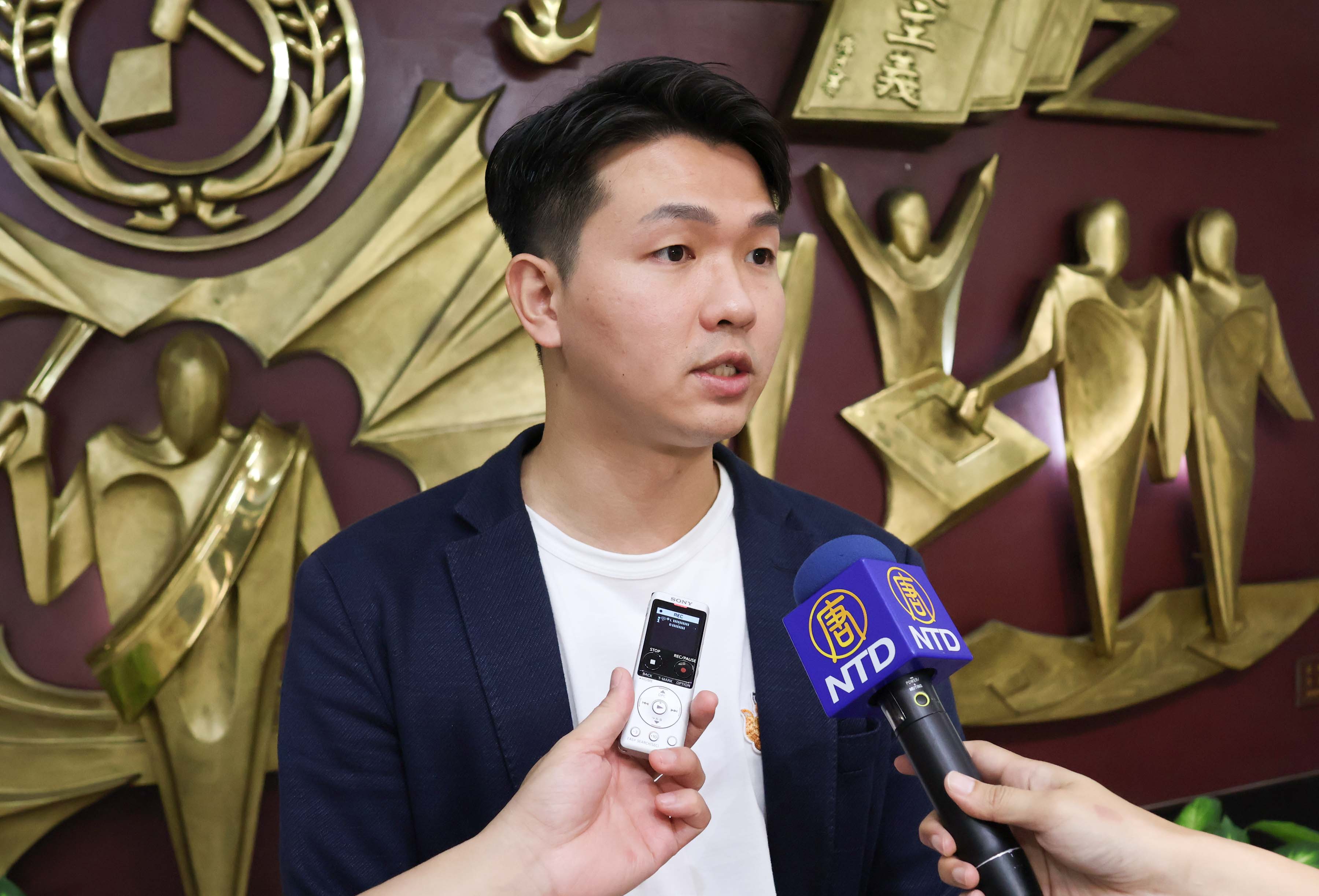 图4:国民党新北市议员吕家恺表示,全球有很多器官被活摘的案例,希望新北市反活摘自治条例通过之后,能制止这种透过别人生命来获取不当利益的行为。