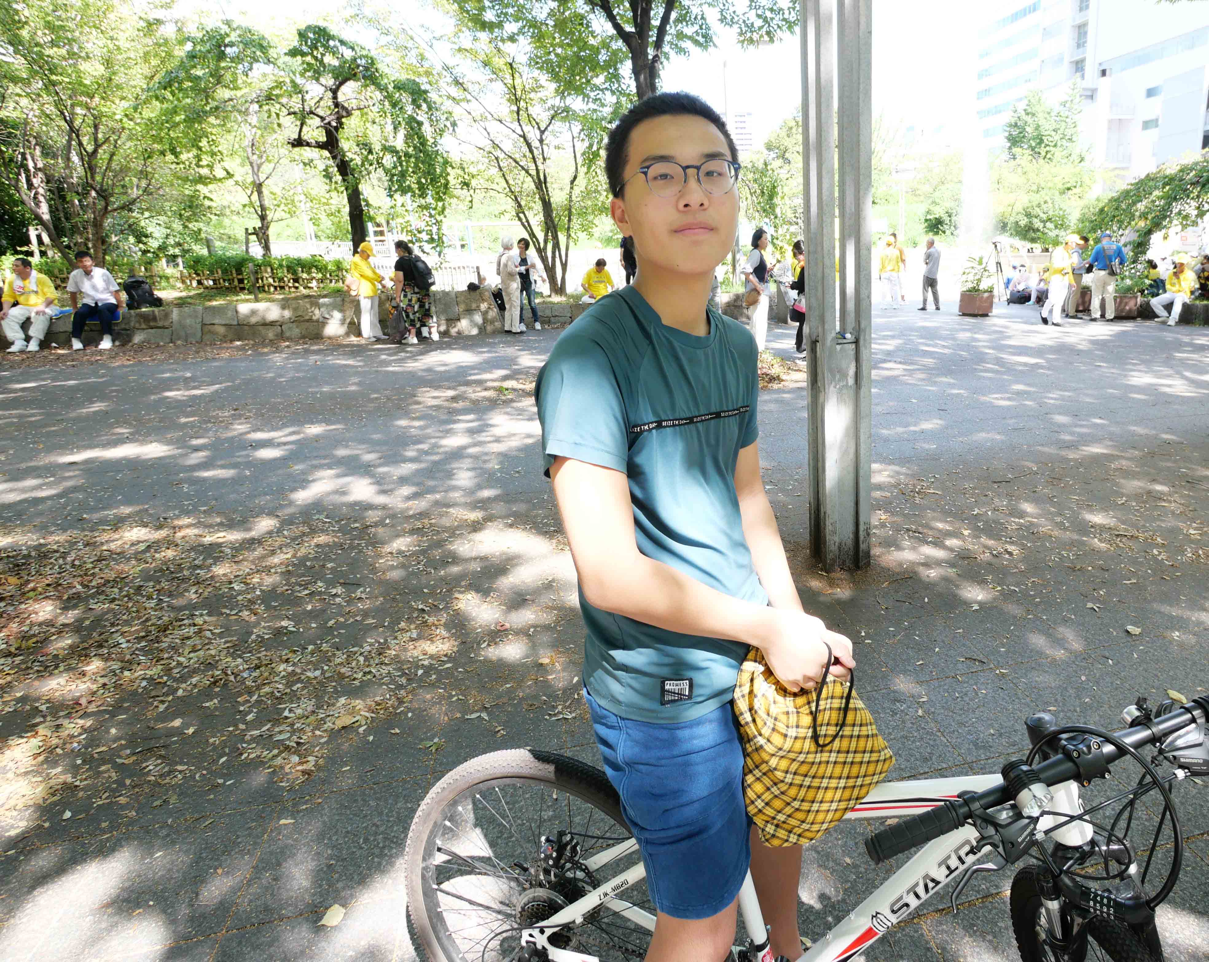 图8:中岛先生说:“请你们不要放弃,继续坚持反迫害。”