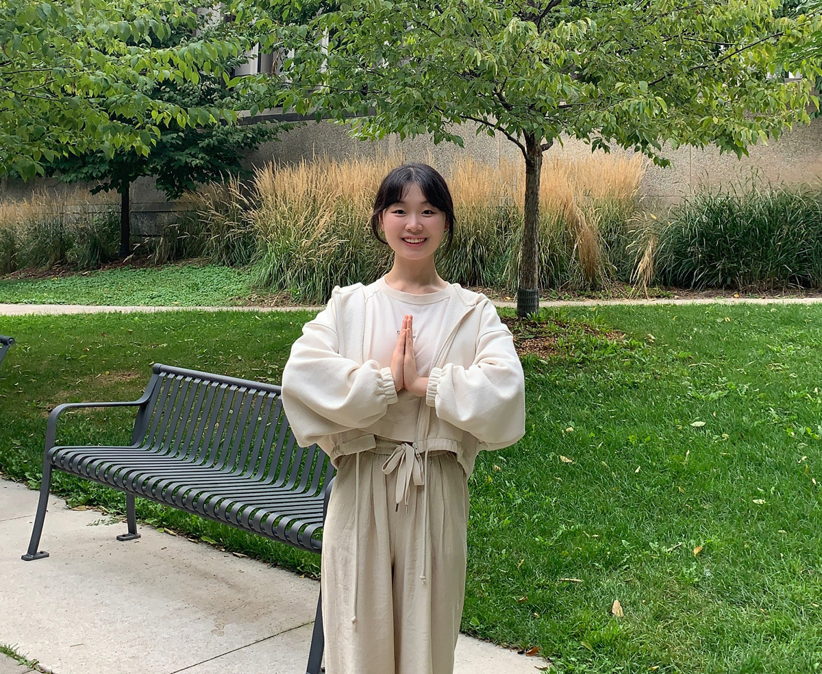 图3:青年大法弟子汉娜(Hannah)恭祝师父中秋快乐!
