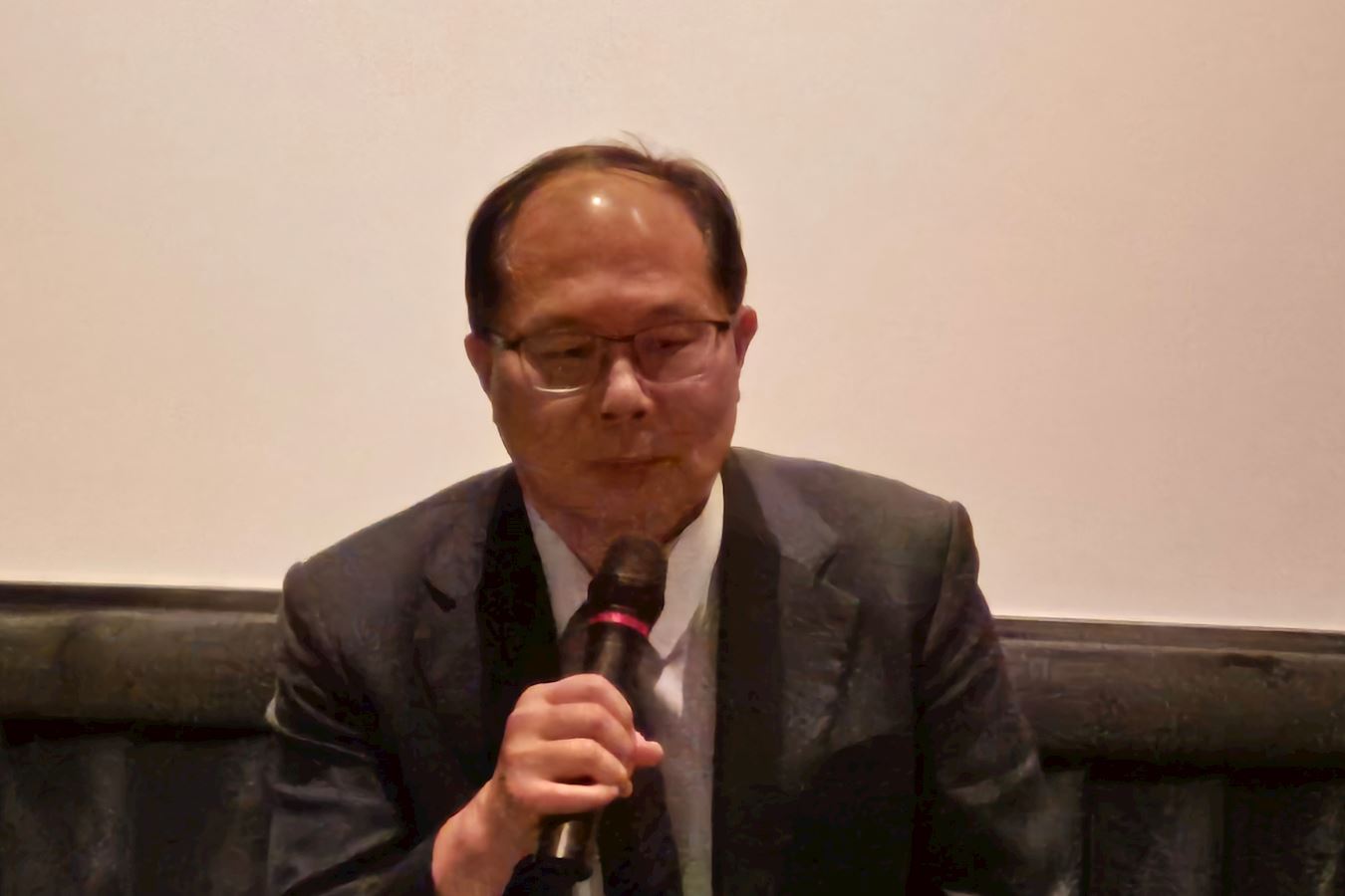 '图4:云林县医师公会理事长丁荣哲表示,我们不是反中国,而是反中国共产党的残暴无人性。'