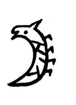 图10:龙,甲骨文。