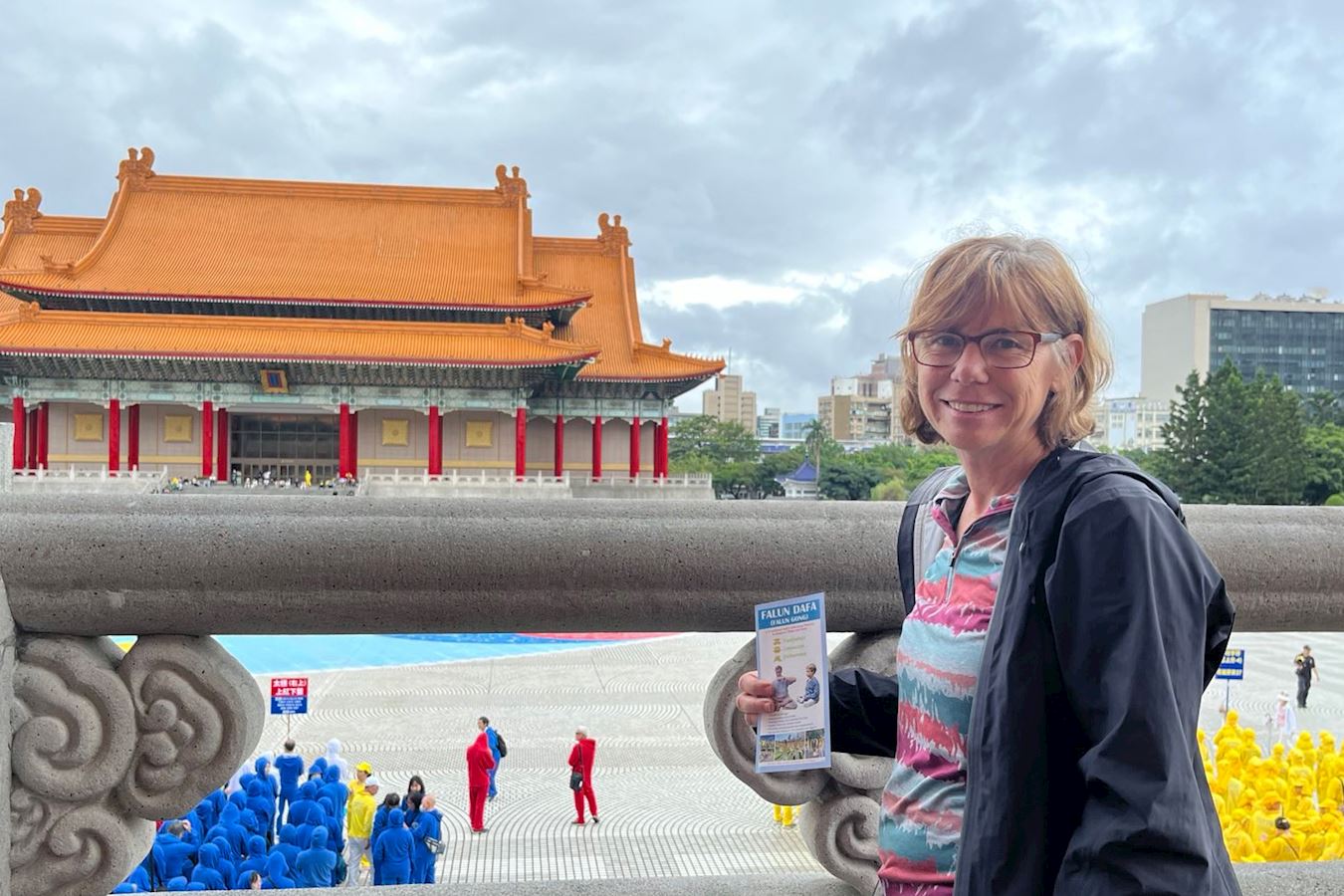 '图1:来自美国的嘉莉认为真、善、忍很重要。'