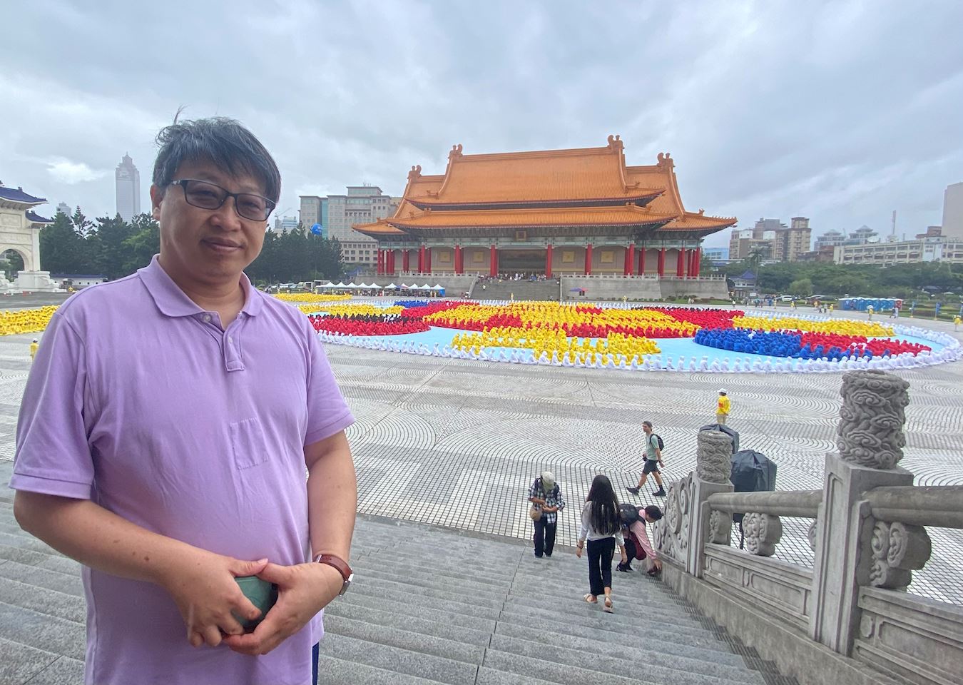 '图5:黄先生现场感受到正向稳定力量。'