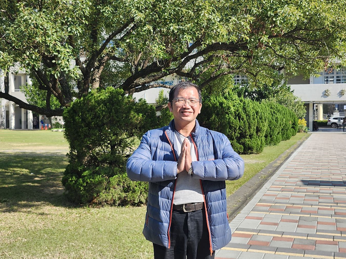 '图3:来自南投的志达恭祝师尊新年好!他认为得大法是何其幸运的事。'