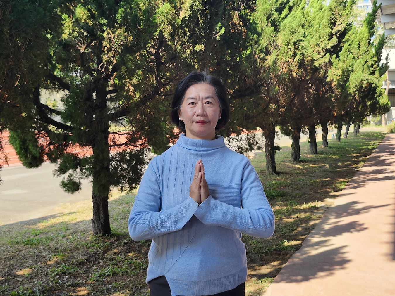 '图4:来自彰化的静娴恭祝师尊新年好!她庆幸自己能得大法。'