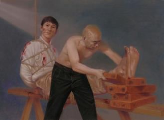 '酷刑演示:老虎凳'