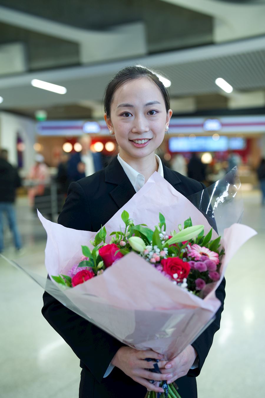 '图3:美国神韵世界艺术团主要领舞演员杜增美。(新唐人电视台)'