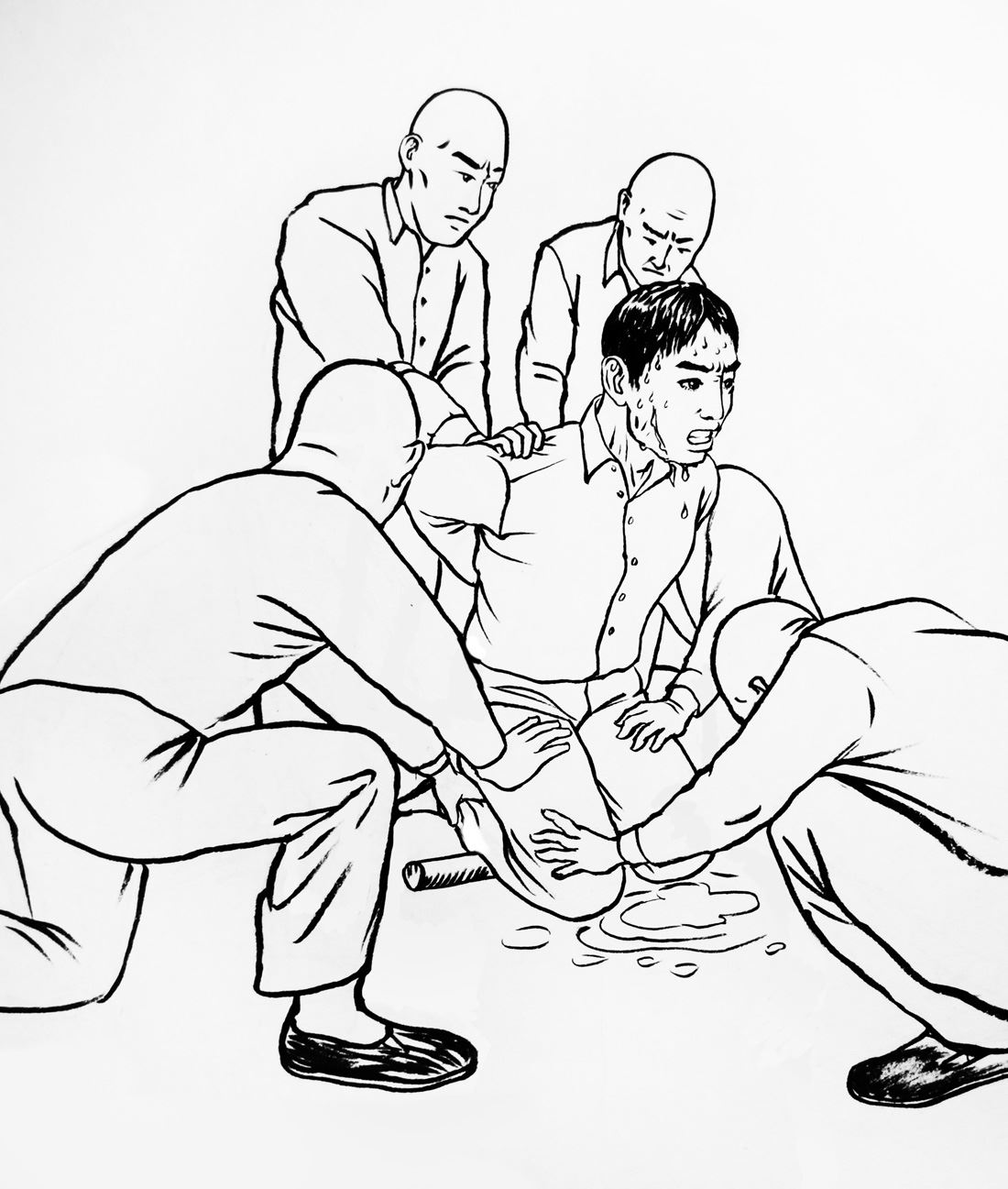 '图2. 酷刑折磨示意图'