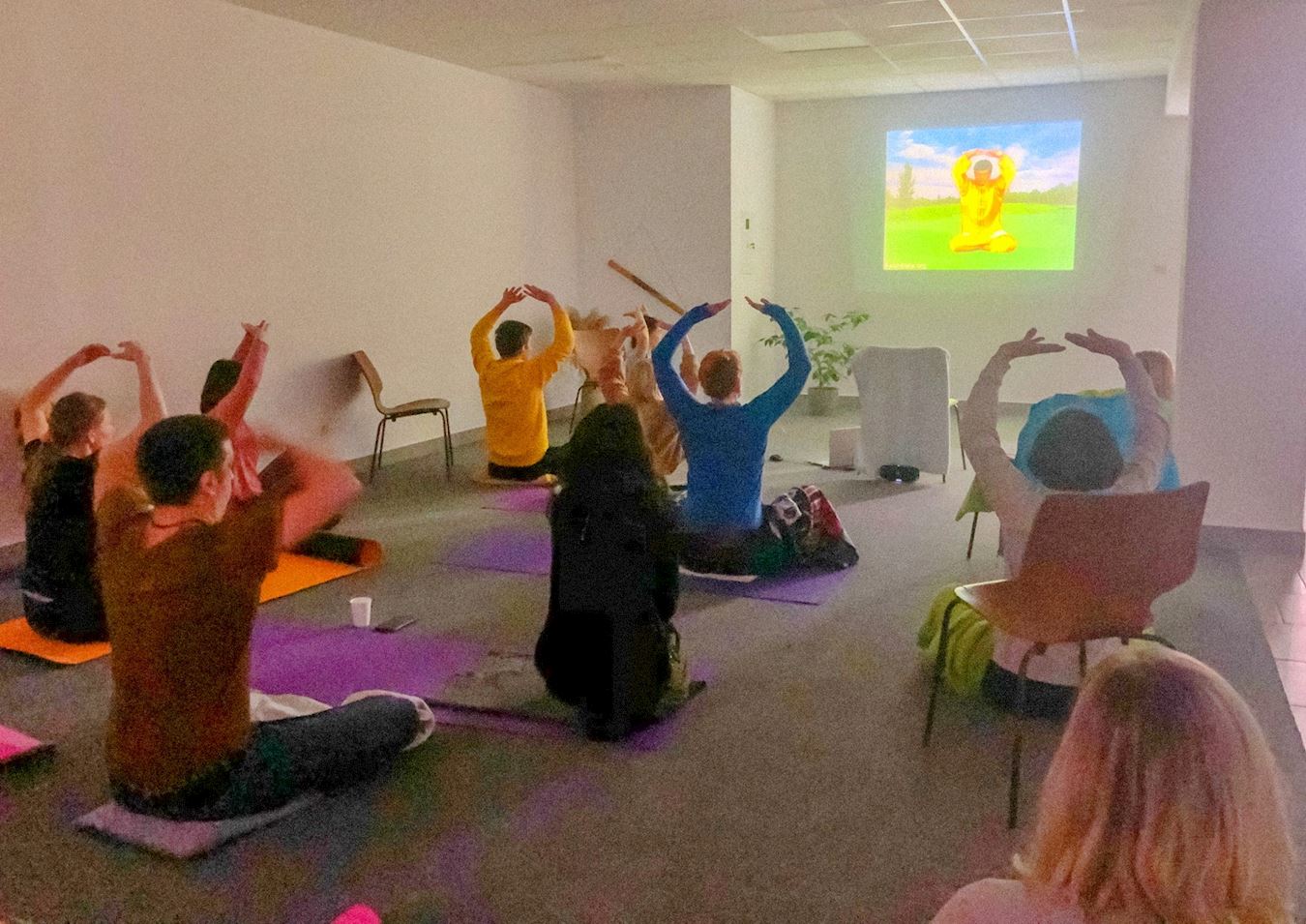 '图3:初学者学炼第五套功法“神通加持法”。'