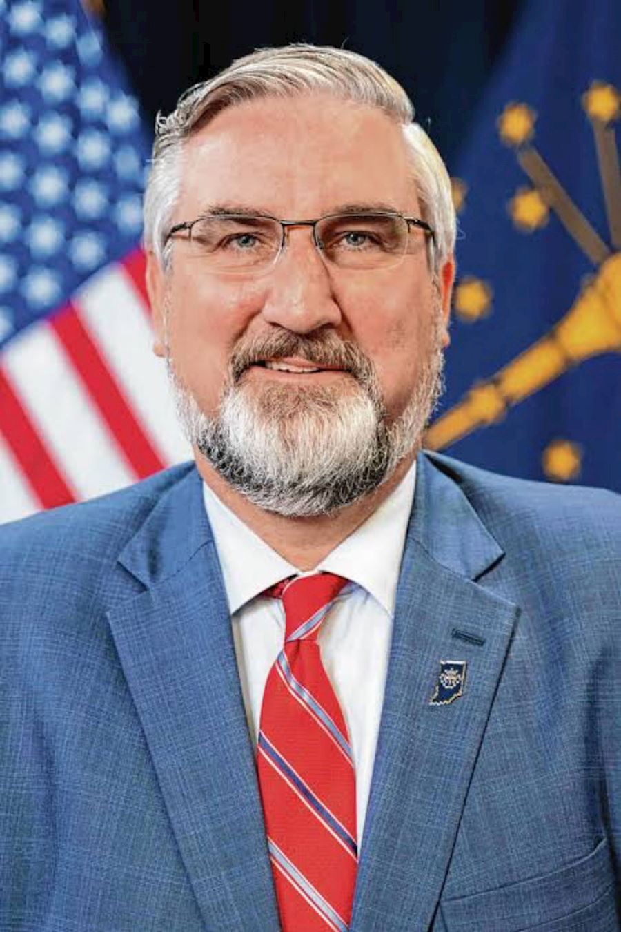 '图1:印第安那州州长埃瑞克·霍科姆(Eric Holcomb)'