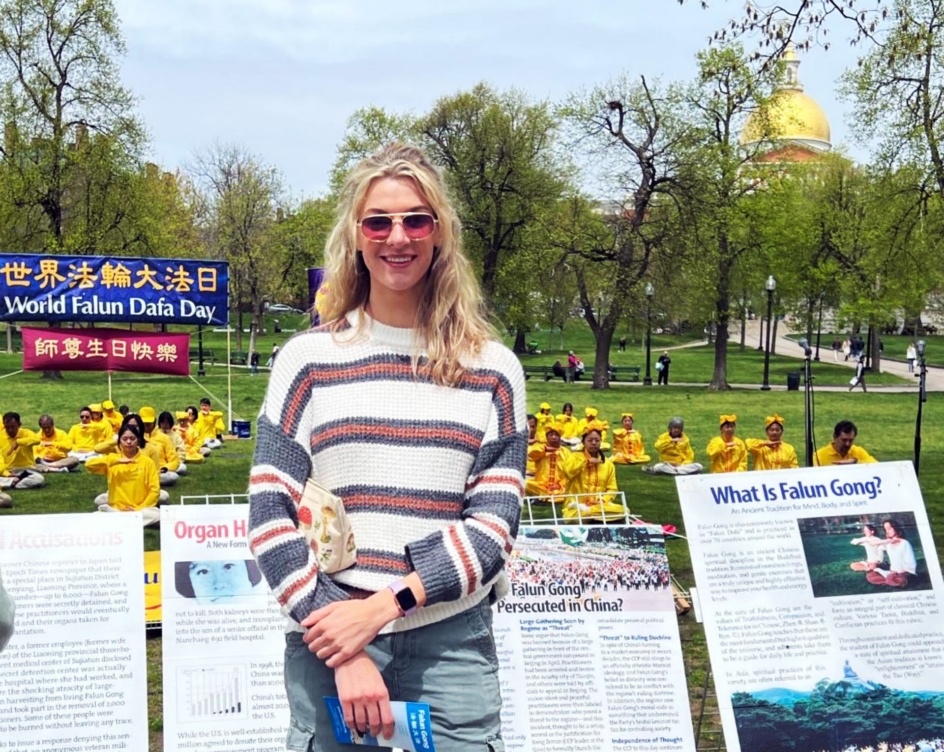 图6:米琪拉(Michela)感到真、善、忍深深的触动了她的心。