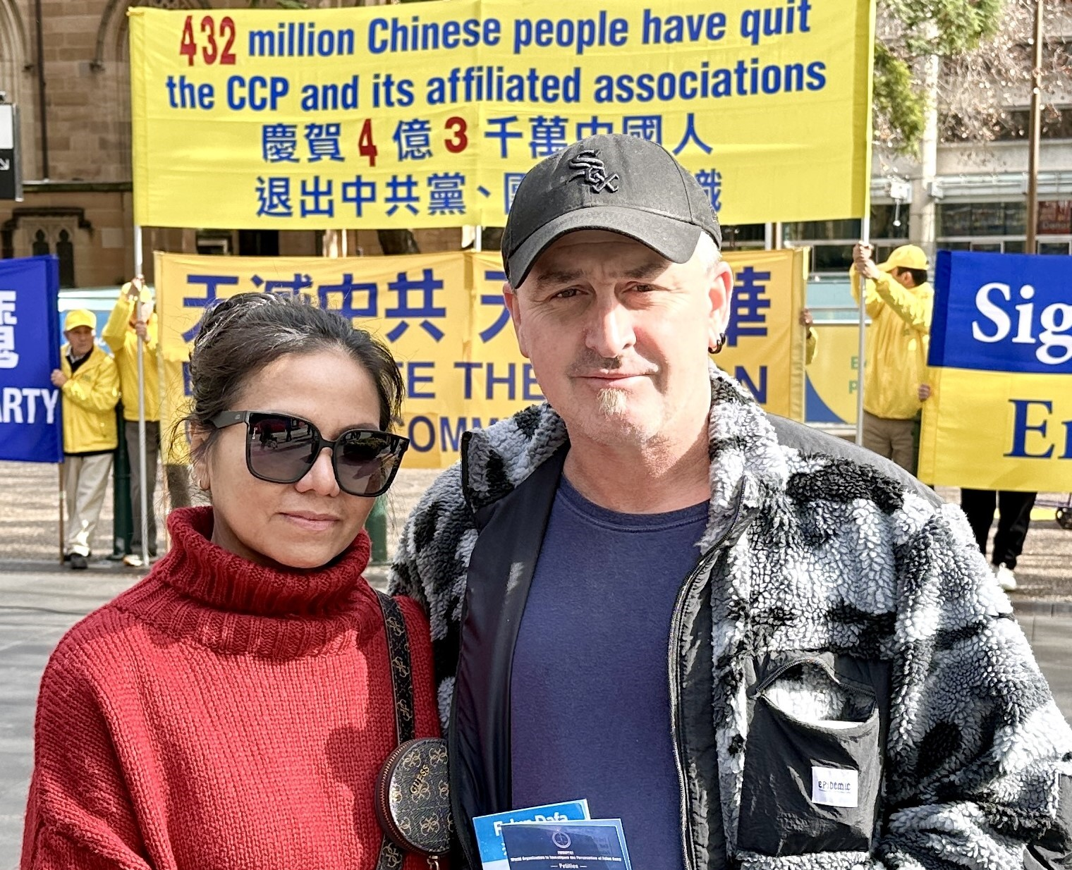 图12:塞雷克(Ben Steryker)赞赏真、善、忍