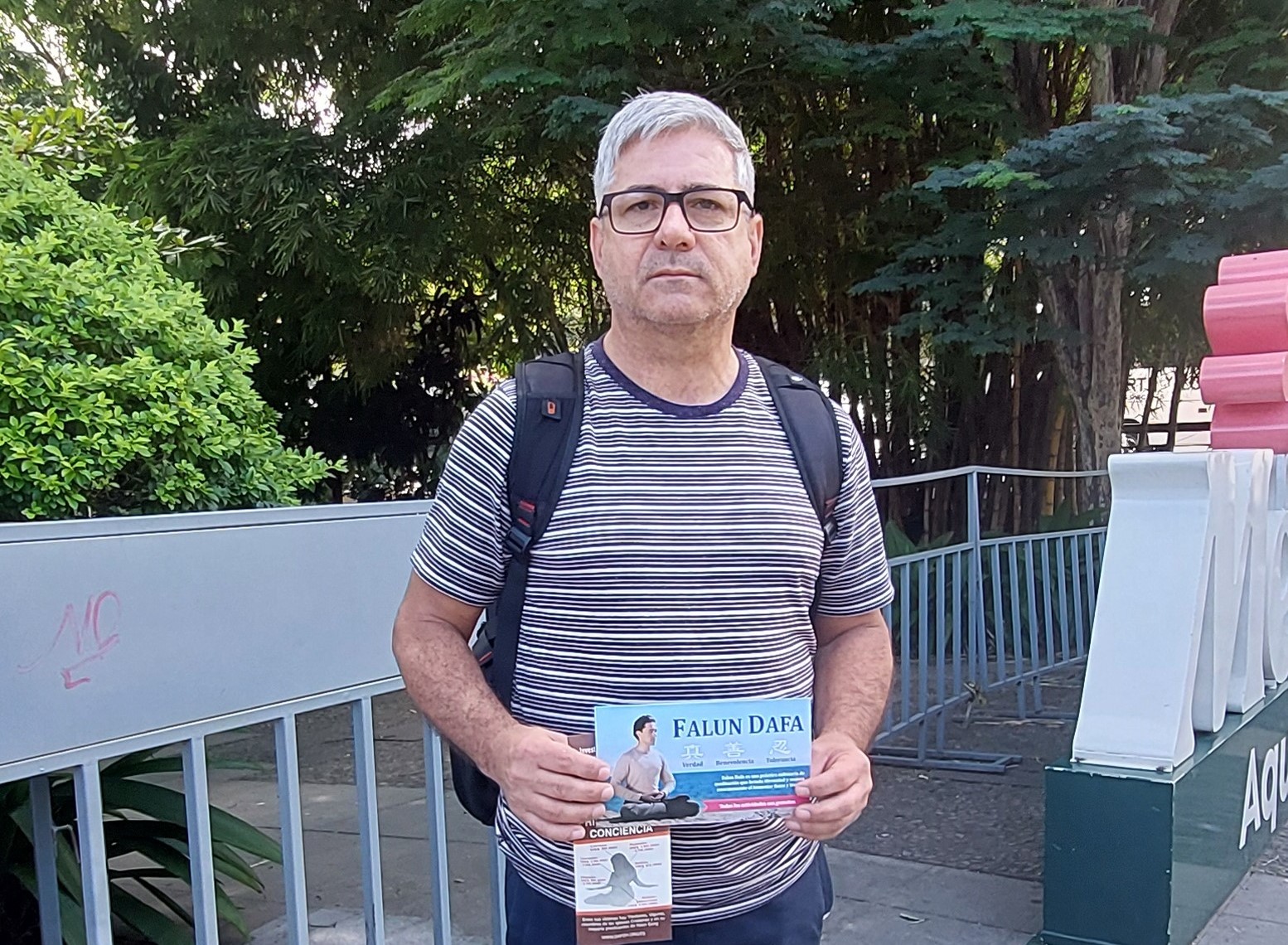 图9:公立教育机构的教师海梅(Jaime):“法轮功对身心健康有积极的影响”