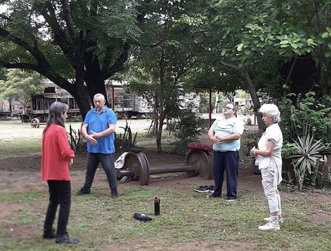 图3:法轮功学员在亚松森建立的炼功点