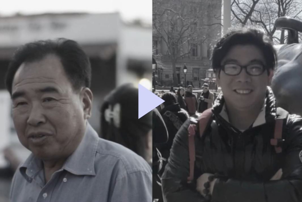 图:去年五月在美国被逮捕的两名中共代理人陈军(左)和林峰(右)今年七月在纽约南区联邦法庭认罪。