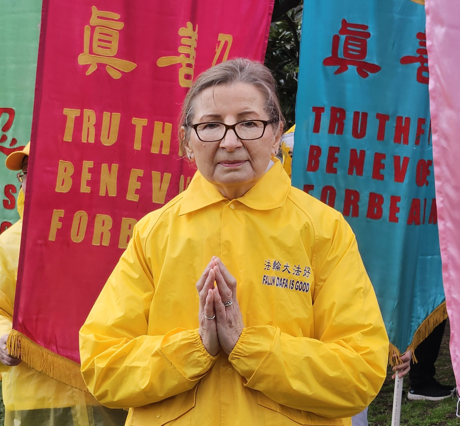 图2:幸得大法,麦吉林对师尊无限感恩。