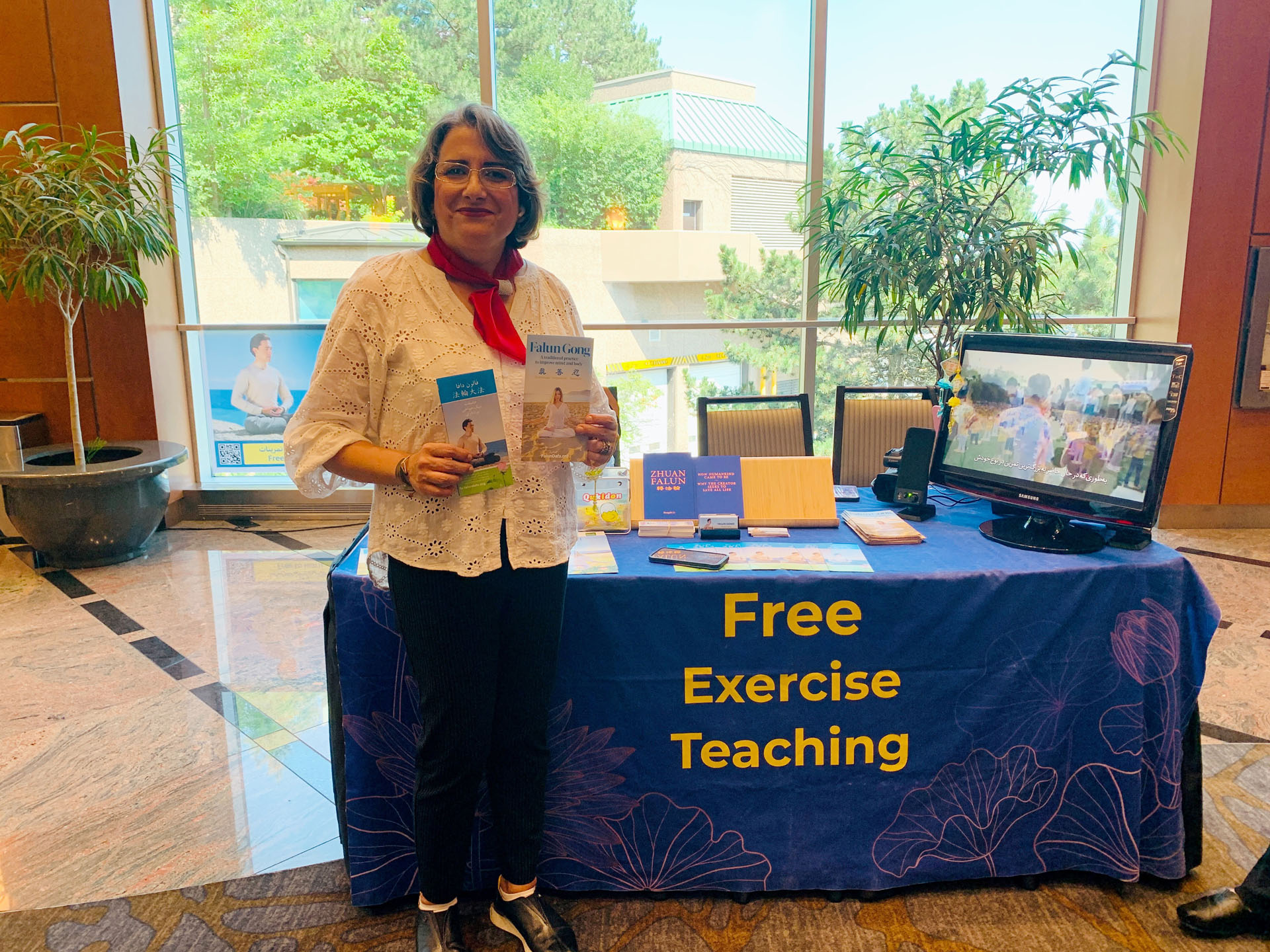 图9:哈莱(Haleh)认为打坐可以帮助缓解焦虑