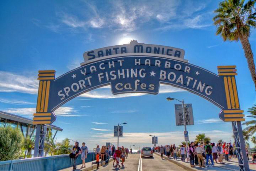 图2:圣莫妮卡(Santa Monica)是加州著名海滩城市。
