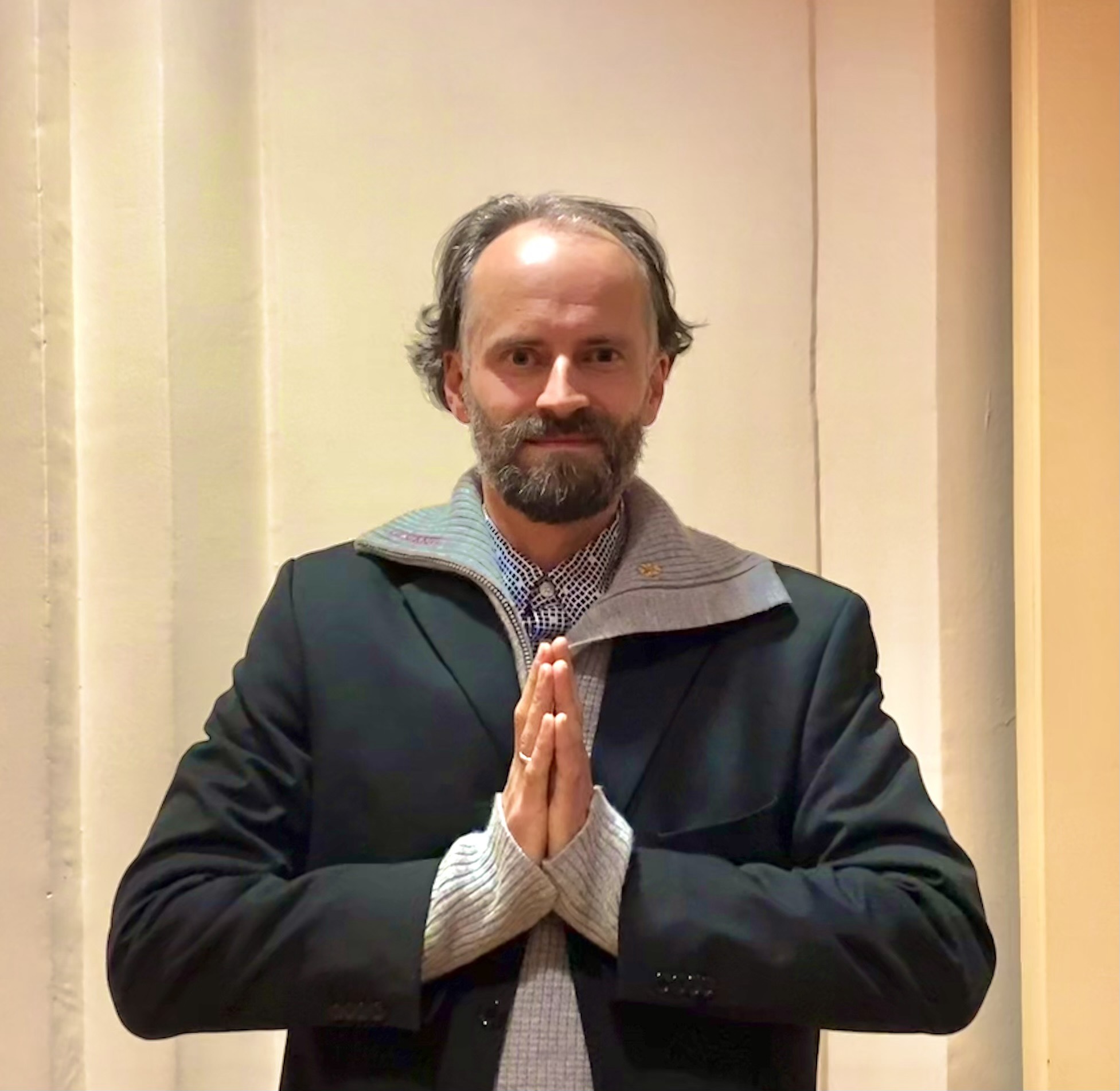 图2:德国法轮功学员米歇尔在新年之际,向师尊表达自己的感激。