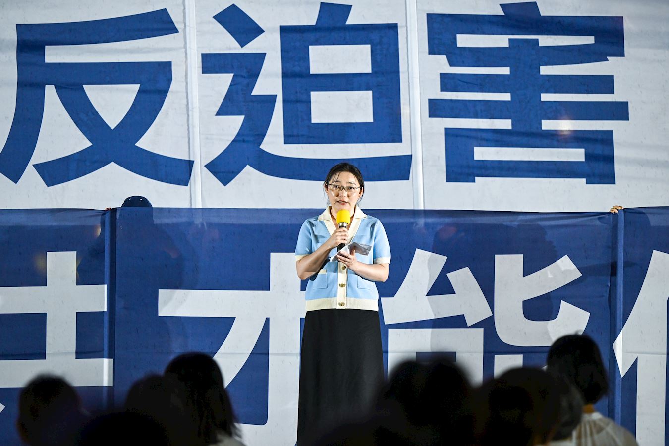 '图7:王舒眉医师表示中共的迫害是对整个人类良知的挑战。'