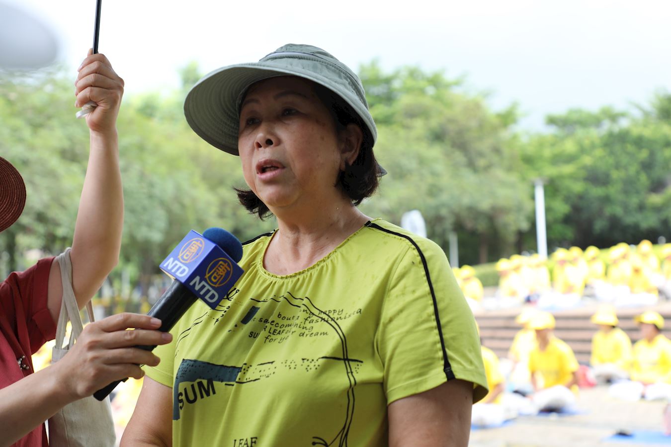 '图8:南投县议员廖梓佑呼吁更多人来谴责中共对法轮功的跨境镇压。'