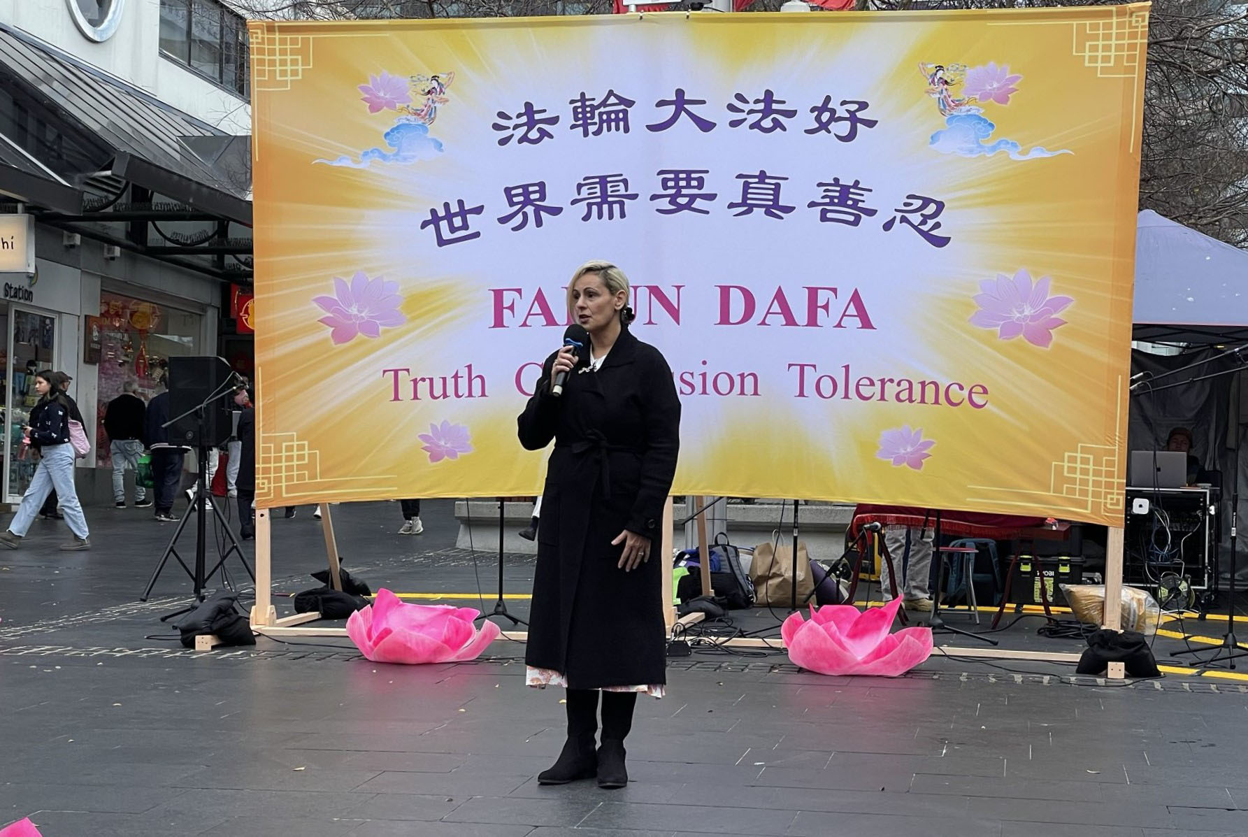 图7:“火炬之光”基金会的首席执行官丽莎・科顿在发言