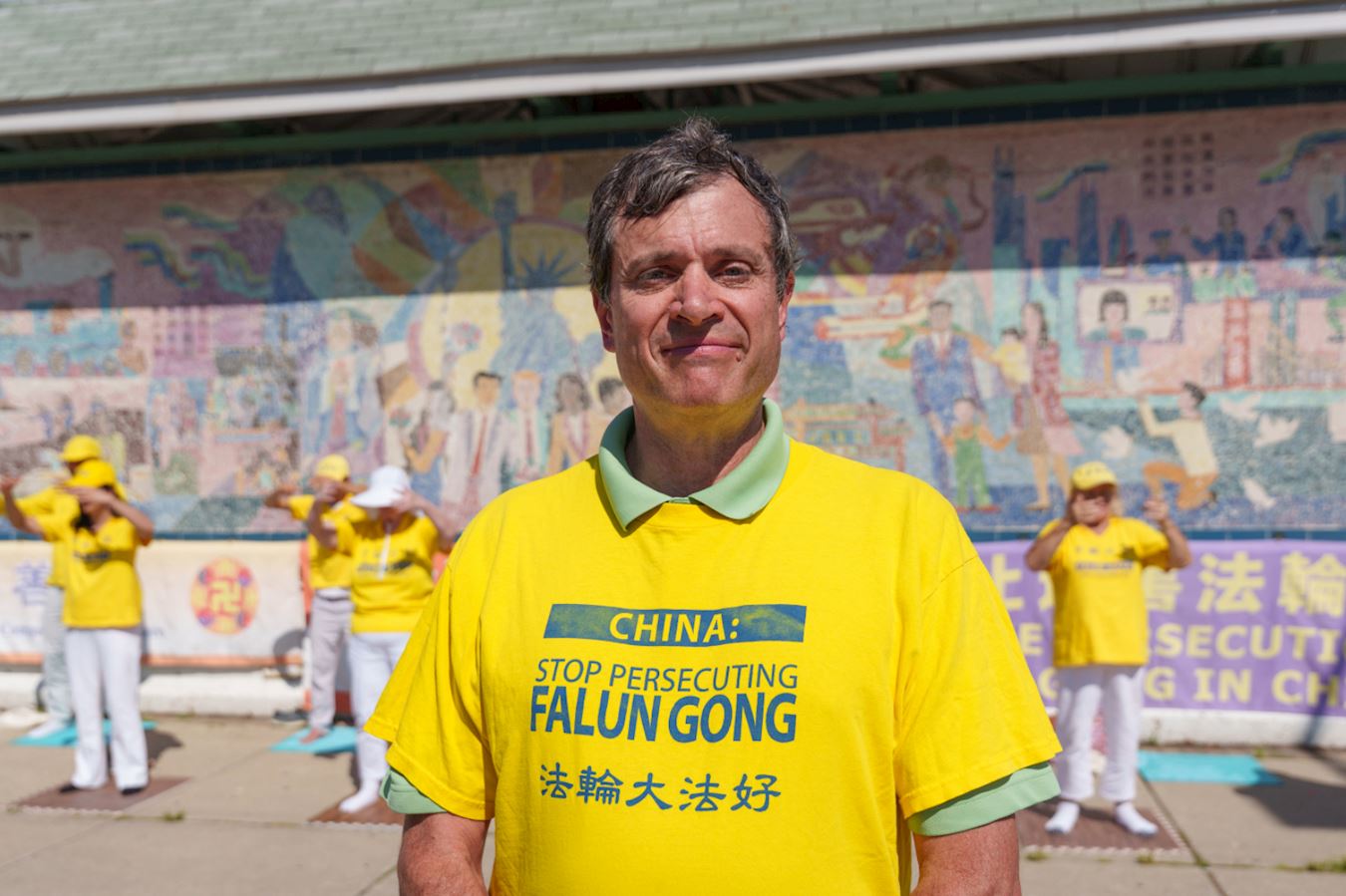 '图9:明尼苏达州的法轮功学员吉姆。'