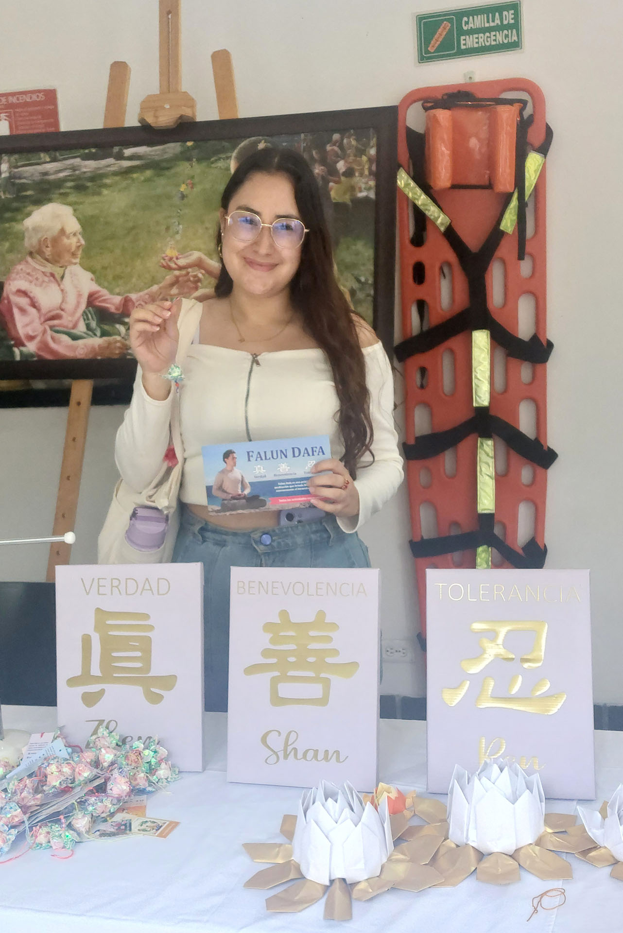 图8:卡罗琳娜说:“我希望人们不断提升对法轮功的认知,最终能在中国自由修炼。”
