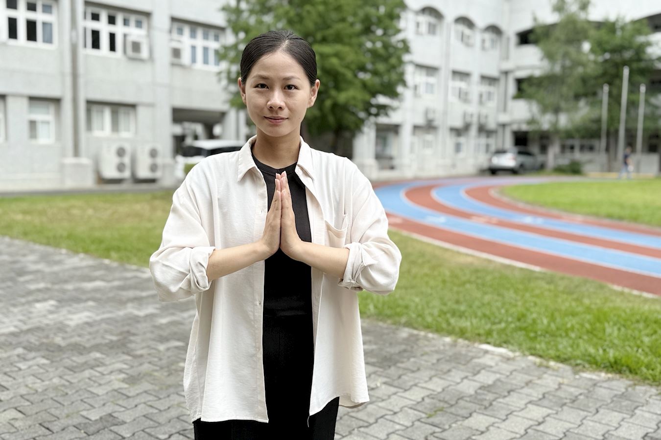 '图5:黄亭毓表示,能得到大法,是今生最幸运的事。'